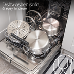 14Pcs Stainless Steel Cookware Set with Glass Lids – Induction Compatible – By Nuovva