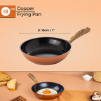Induction Non-Stick Frying Pan (Multiple Sizes & Multiple Colours), by Nuovva
