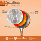 Copper Non-Stick Saucepan with Lid - 18cm, by Nuovva