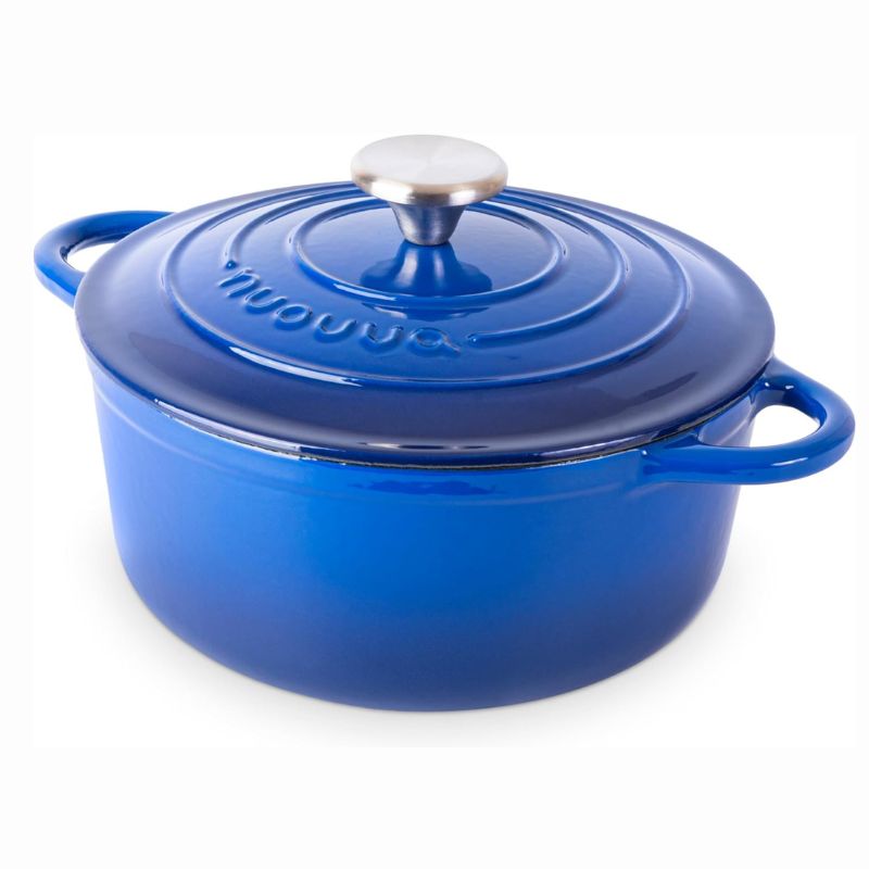 Enamelled Cast Iron Dutch Oven Casserole Pot (Multiple Colours & Sizes)