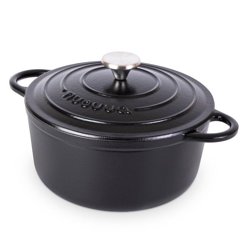 Enamelled Cast Iron Dutch Oven Casserole Pot (Multiple Colours & Sizes)