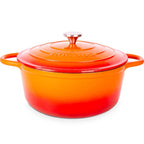 Enamelled Cast Iron Casserole Pot - 28cm - 6L (Multiple Colours Available)