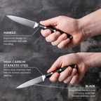 Professional High Carbon Steel Kitchen Single & Sets Knives  (Multiple Variants), by Nuovva