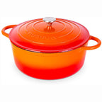 Enamelled Cast Iron Dutch Oven Casserole Pot (Multiple Colours & Sizes)