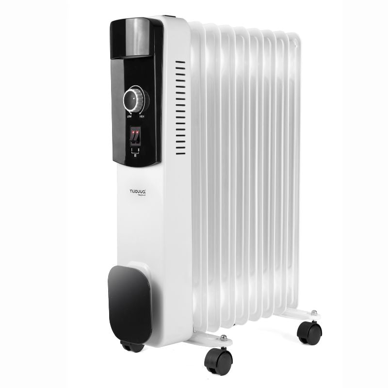 Energy Efficient Electric Heater with 3 Heat Settings - 9 Fin, 2500W