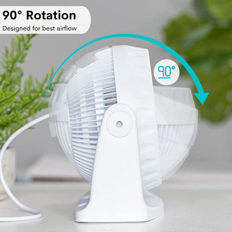 Desk Turbo Fan - White / Black