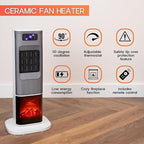 Energy Efficient Electric Heater with  Fireplace Display