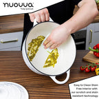 Enamelled Cast Iron Dutch Oven Casserole Pot (Multiple Colours & Sizes)