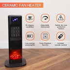 Energy Efficient Electric Heater with  Fireplace Display