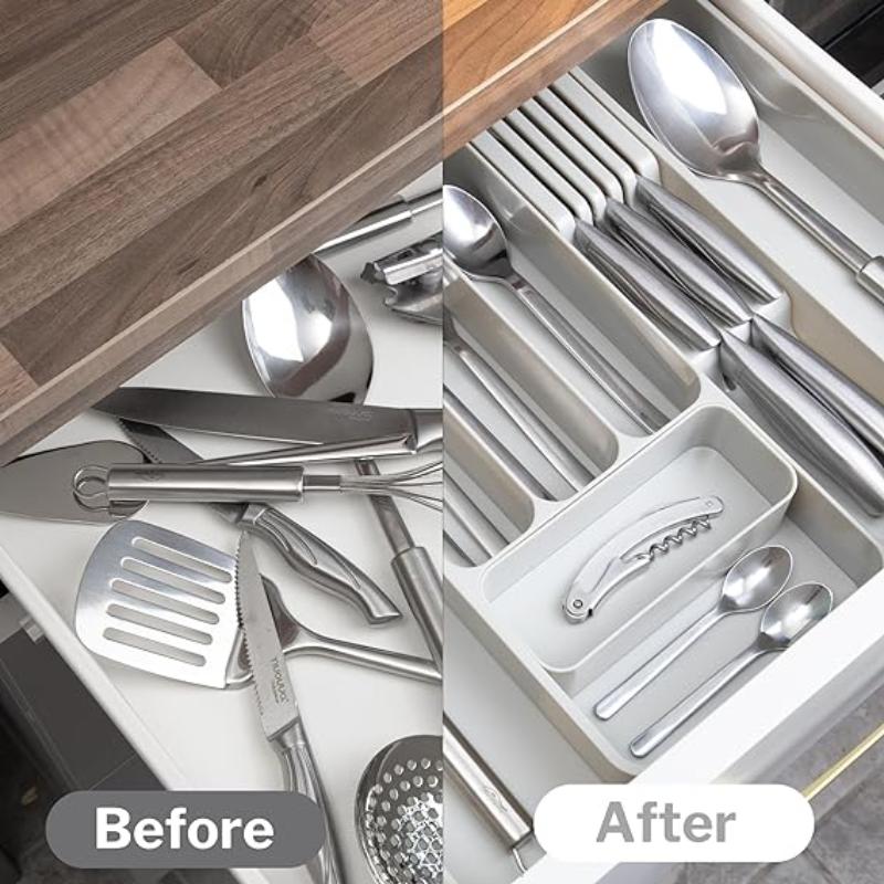 Expandable Cutlery Drawer Organiser Divider (Multiple Colours), by Nuovva