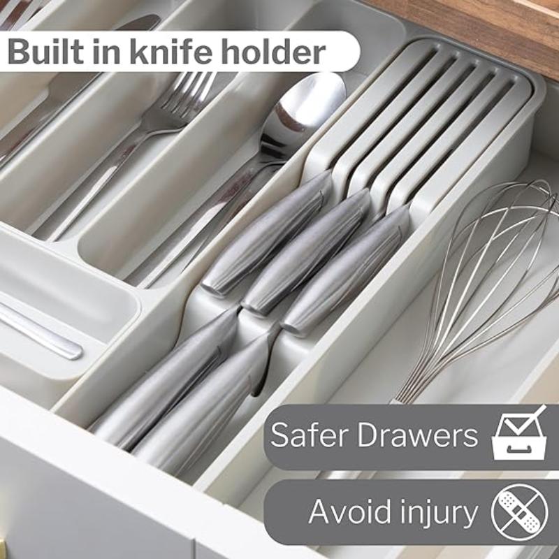 Expandable Cutlery Drawer Organiser Divider (Multiple Colours), by Nuovva