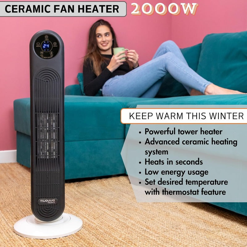 Electric Tower Fan Heater