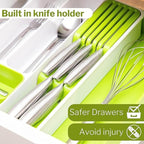 Expandable Cutlery Drawer Organiser Divider (Multiple Colours), by Nuovva