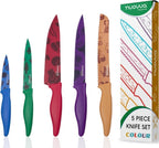 Multicolour Pattern Granite Non-Stick Kitchen Knife Set 5pcs, by Nuovva