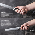 Professional High Carbon Steel Kitchen Knives (Multiple Variants), by Nuovva