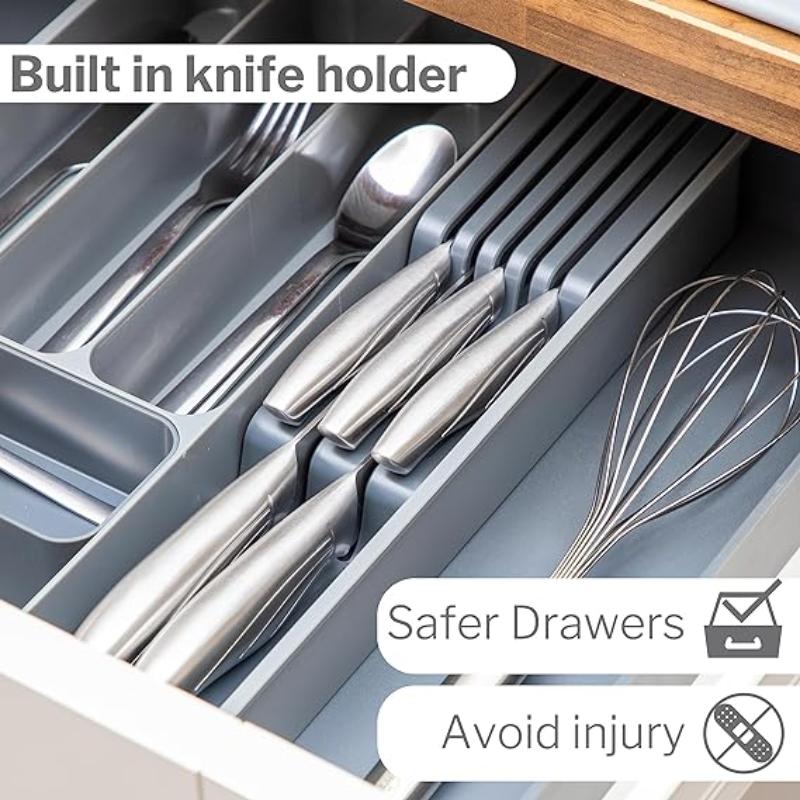 Expandable Cutlery Drawer Organiser Divider (Multiple Colours), by Nuovva