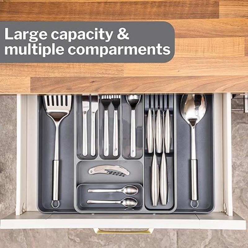 Expandable Cutlery Drawer Organiser Divider (Multiple Colours), by Nuovva
