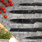 Granite Non-Stick Kitchen Knife Set 5pcs - Multiple Colours, by Nuovva