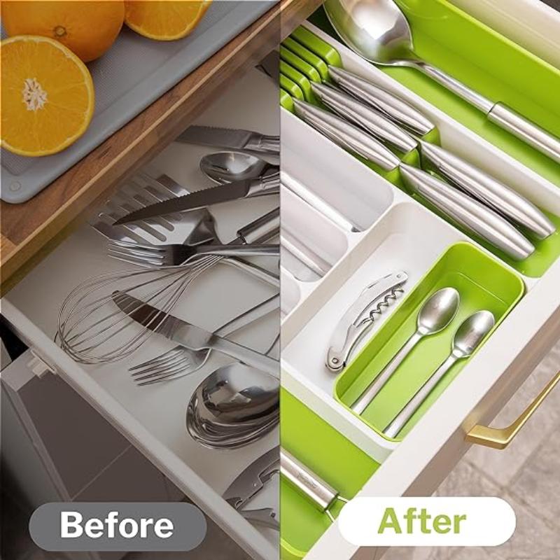 Expandable Cutlery Drawer Organiser Divider (Multiple Colours), by Nuovva
