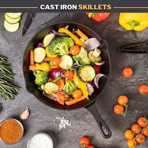 Pre-Seasoned Cast Iron Skillet - 12 inch (30cm)