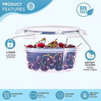 Airtight Food Storage Containers Sets - 20 pieces, by Nuovva