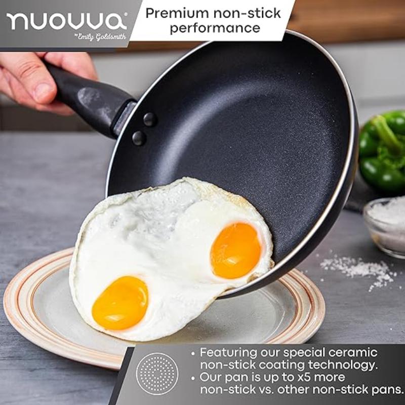 Frying Pan Set 3Pcs - 20cm, 24cm, 28cm (Multiple Colours)