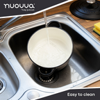 Black Cast Iron Dutch Oven with Lid, Casserole Pot - 24cm - 4.7L