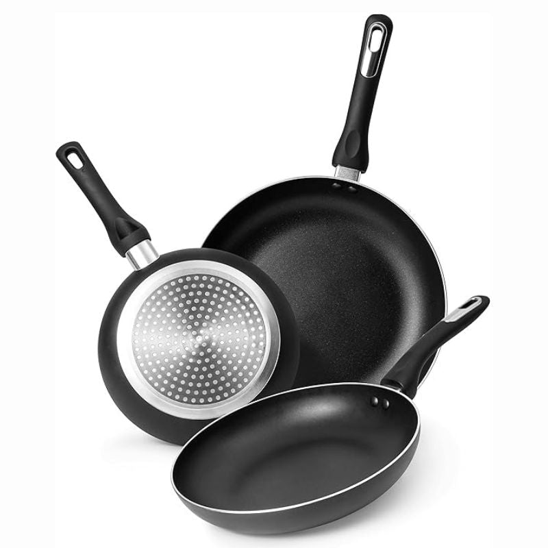 Frying Pan Set 3Pcs - 20cm, 24cm, 28cm (Multiple Colours)