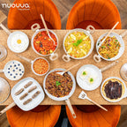 35pcs Cream Kitchen Cookware & Kitchen Knife Set