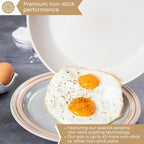 35pcs Cream Kitchen Cookware & Kitchen Knife Set