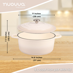 Enamelled Cast Iron Dutch Oven Casserole Pot (Multiple Colours & Sizes)