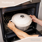 Cast Iron Dutch Oven, Casserole Pot - 28cm, 6L (Multiple Colour - Pastel Shades)