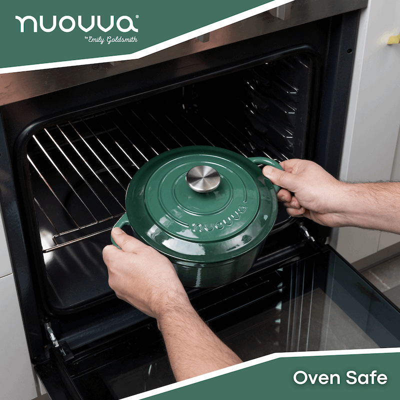 Enamelled Cast Iron Dutch Oven Casserole Pot (Multiple Colours & Sizes)