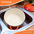 Enamelled Cast Iron Dutch Oven Casserole Pot (Multiple Colours & Sizes)