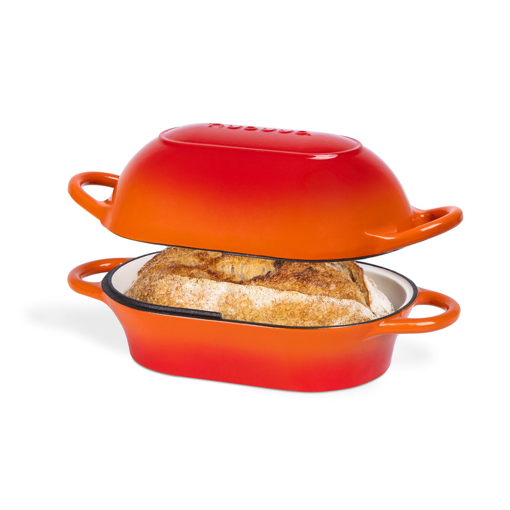 Enamelled Cast Iron Bread Loaf Pot – 22.5 × 14cm, Dutch Oven (Multiple Colours), by Nuovva