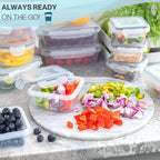Airtight Food Storage Containers Sets (Multiple Sizes) by Nuovva