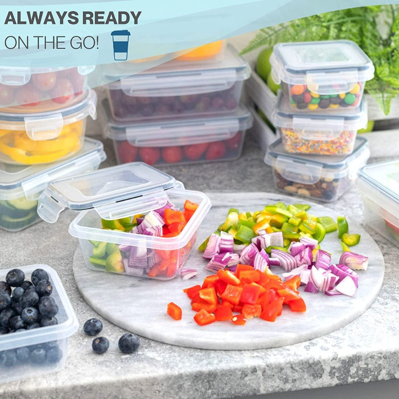 Airtight Food Storage Containers Sets - 8 Pcs, by Nuovva
