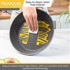 Cream Kitchen Cookware Set with Lids - 15-Pieces