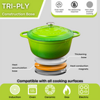 Enamelled Cast Iron Casserole Pot - 28cm - 6L (Multiple Colours Available)