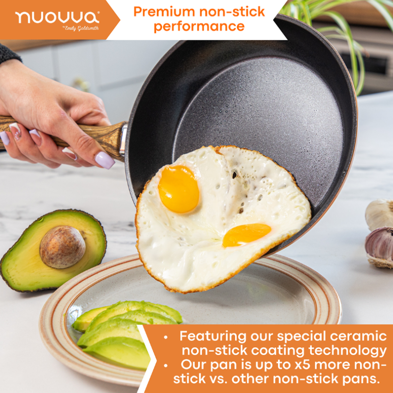 Copper Kitchen Cookware Set with Lids - 8-Pieces