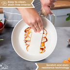 Cream Kitchen Cookware Set with Lids - 15-Pieces