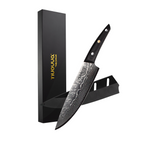 Japanese Steel Damascus Style Kitchen Knives with Pakkawood Handles - Multiple Variants, by Nuovva