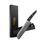 Japanese Steel Damascus Style Kitchen Knives with Pakkawood Handles - Multiple Variants, by Nuovva