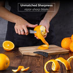 Japanese Steel 67-Layer Damascus Paring Knife with Pakkawood Handle, by Nuovva