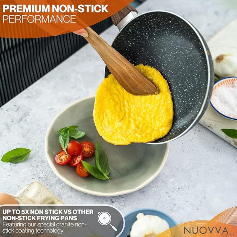 Frying Pan Set 3Pcs - 20cm, 24cm, 28cm (Multiple Colours)