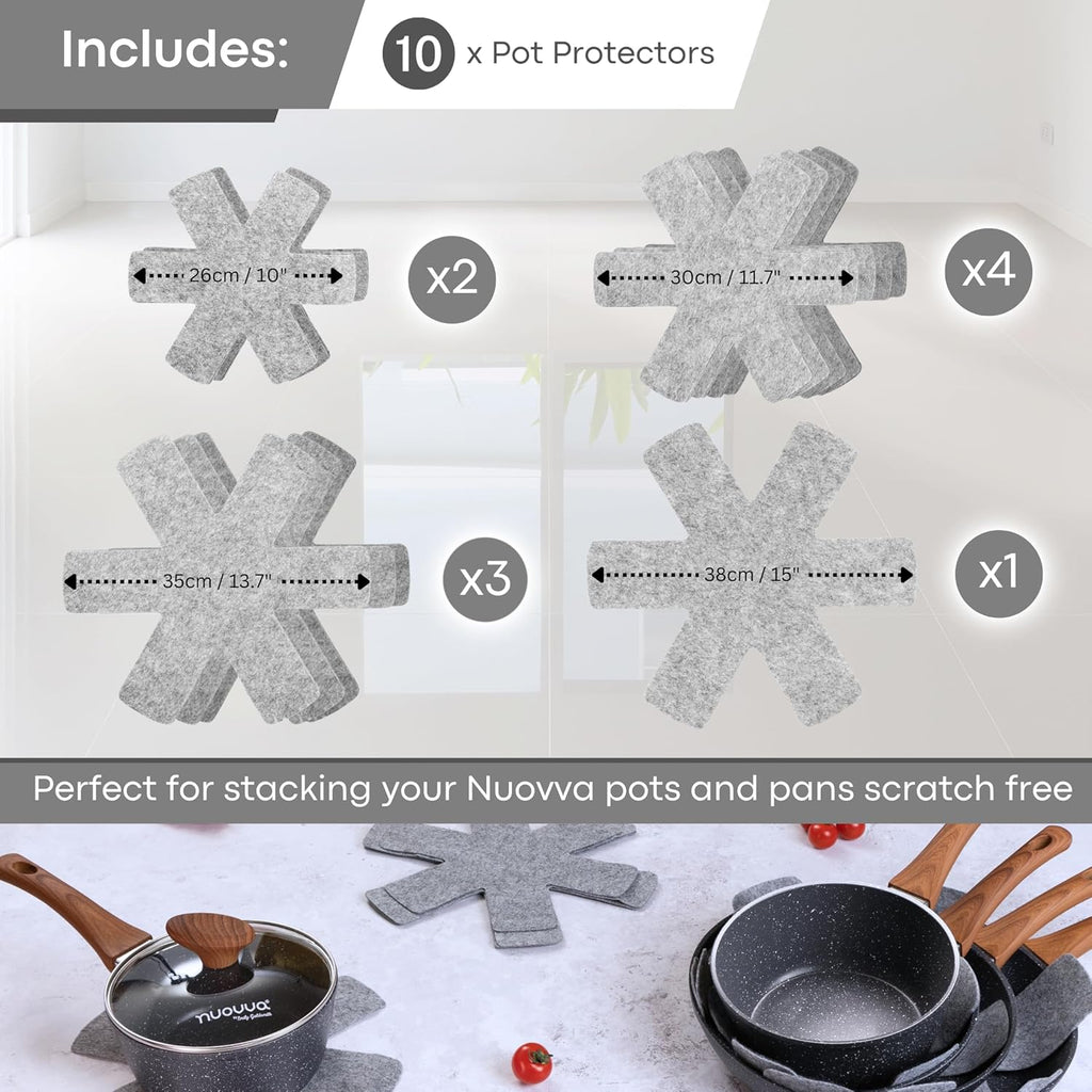 Granite Kitchen Cookware Set of 35, 15, 8, 5pcs with Lids (Multiple Set Sizes)