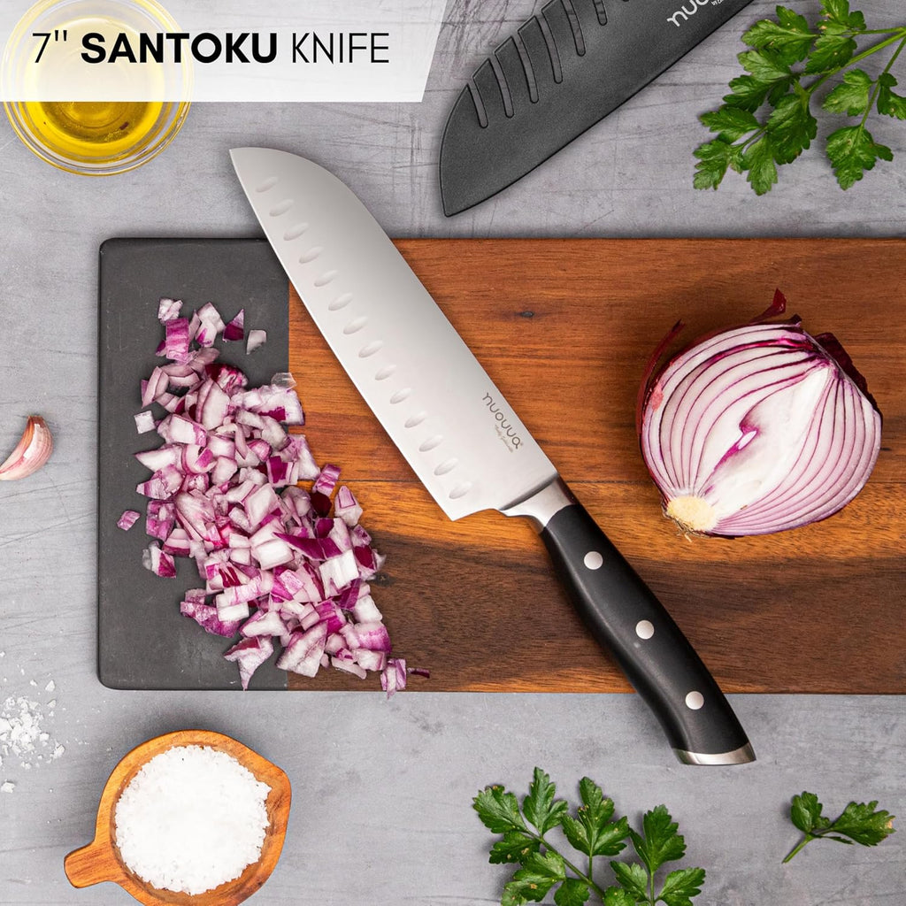 Professional Santoku Knife - 7 Inch, by Nuovva