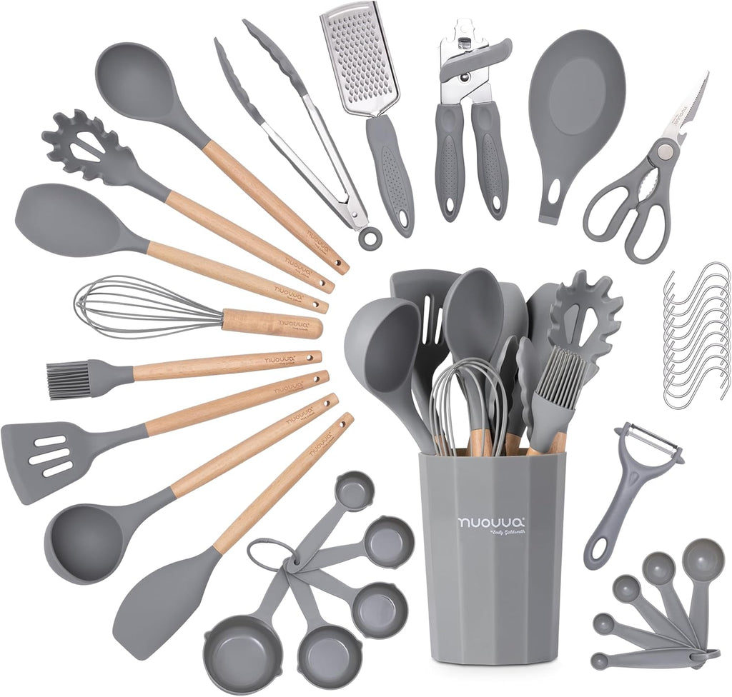35pcs Kitchen Cooking Utensils Set - Multiple Colours