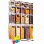 Airtight Kitchen Food Storage Containers, Multiple Sizes - Set of 20Pcs, by Nuovva