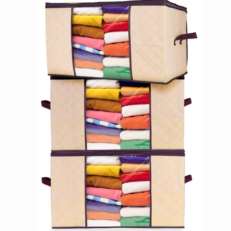 Large Clothes Storage Bag - 90L - Sets of 3 Pcs, 5 Pcs and 8 Pcs, by STACKZY